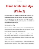 Hành trình lãnh đạo (Phần 2)