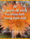 49 bí quyết để sống vui khỏe hơn trong năm mới