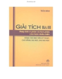 Giáo trình Giải tích II&III: Phần 1 - Trần Bình