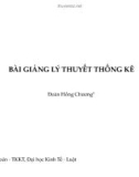 Bài giảng Lý thuyết thống kê - Đoàn Hồng Chương