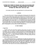 Tương tác phân tử trong vật liệu eva/ khoáng sét nanô hữu cơ compozit và ảnh hưởng của chúng tới một số tính chất của vật liệu