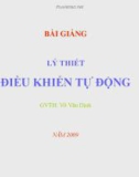 Bài giảng Lý thuyết điều khiển tự động: Chương 2 - Võ Văn Định