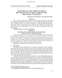 Ảnh hưởng của phát triển ngành dừa đến môi trường tự nhiên ở tỉnh Bến Tre: Hiện trạng và giải pháp