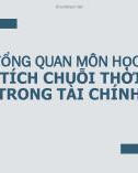 Giáo trình Tổng quan môn học: Phân tích chuỗi thời gian trong tài chính