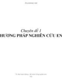 Bài giảng công nghệ sinh học - Chuyên đề 1: Các phương pháp nghiên cứu enzyme