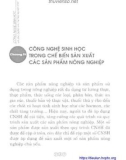 Ứng dụng công nghệ sinh học trong phát triển nông nghiệp: Phần 2