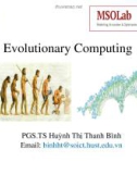 Bài giảng Tính toán tiến hóa - Bài 1: Evolutionary computing