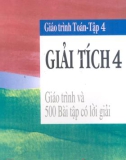 Giáo trình Toán giải tích tập 4 - NXB Giáo dục