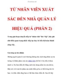 TỪ NHÂN VIÊN XUẤT SẮC ĐẾN NHÀ QUẢN LÝ HIỆU QUẢ (PHẦN 2)