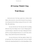 40 Gương Thành Công - Walt Disney