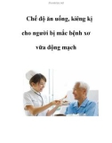 Chế độ ăn uống, kiêng kị cho người bị mắc bệnh xơ vữa động mạch