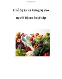 Chế độ ăn và kiêng kị cho người bị cao huyết áp