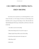 CÁC CHIẾN LƯỢC PHÒNG NGỪA CHẤN THƯƠNG