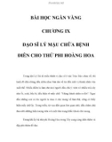 BÀI HỌC NGÀN VÀNG - CHƯƠNG IX