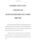 BÀI HỌC NGÀN VÀNG - CHƯƠNG XII