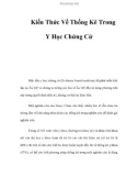 Kiến Thức Về Thống Kê Trong Y Học Chứng Cứ