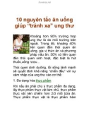 10 nguyên tắc ăn uống giúp 'tránh xa' ung thư