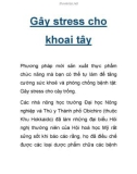 Gây stress cho khoai tây