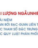 Bài giảng học Đại lượng ngẫu nhiên