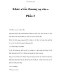 Khám chấn thương sọ não – Phần 2