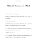 Đặc điểm Khám chấn thương sọ não (Phần 2)