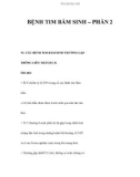 BỆNH TIM BẨM SINH – PHẦN 2