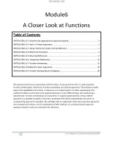 A Closer Look at Functions