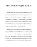 CHĂM SÓC RĂNG MIỆNG BAN ĐẦU