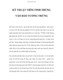 KỸ THUẬT TIÊM TINH TRÙNG VÀO BÀO TƯƠNG TRỨNG