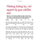 Những kiêng kỵ với người bị gan nhiễm mỡ