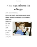 4 loại thực phẩm trẻ cần mỗi ngày