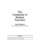 Ebook The complexity of boolean functions