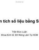 Bài giảng Phân tích số liệu bằng SPSS - Trần Đứa Luân