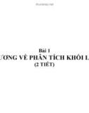 Bài giảng Hóa học Bài 1: Đại cương về phân tích khối lượng