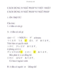 Cách dùng 30 ngữ pháp N5 Việt - Nhật: Cách dùng 30 ngữ pháp N5 ngữ pháp