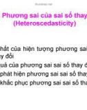 Phương sai của sai số thay đổi