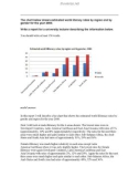 The chart below shows estimated world literacy rates by region and by gender for the year 2000