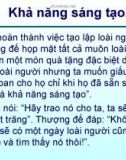 Khả năng sáng tạo