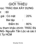 Bài giảng: Trắc địa xây dựng