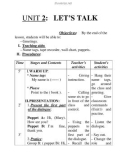 UNIT 2: LET'S TALK