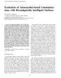 Evaluation of autoencoder-based communications with reconfigurable intelligent surfaces