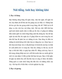 Nói tiếng Anh hay không khó