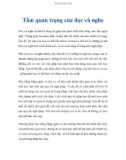 Tầm quan trọng của đọc và nghe