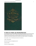 Camilla: A Tale of a Violin Being the Artist Life of Camilla Urso