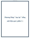 Phương Pháp học lại tiếng anh hiệu quả ( phần 1 )