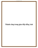 Thành công trong giao tiếp tiếng Anh.