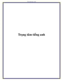 Trọng tâm tiếng anh