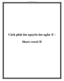 Tài liệu về Cách phát âm nguyên âm ngắn /I/ Short vowel /I/