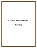 Lời khuyên hữu ích cho IELTS listening