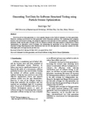 Generating Test Data for Software Structural Testing using Particle Swarm Optimization